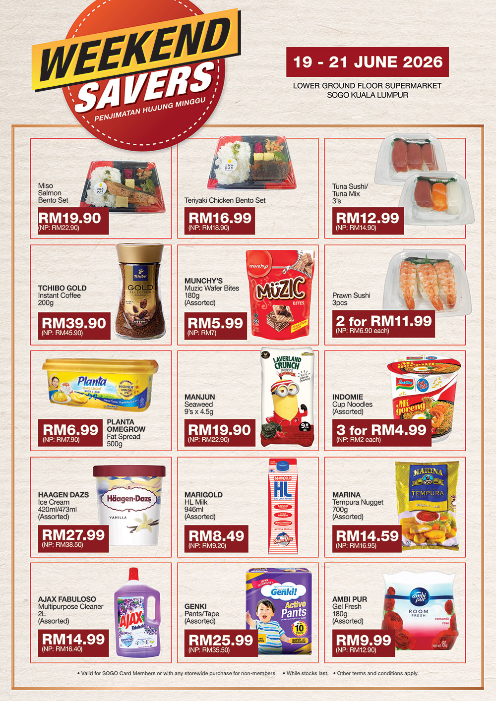 Supermarket Weekend Savers