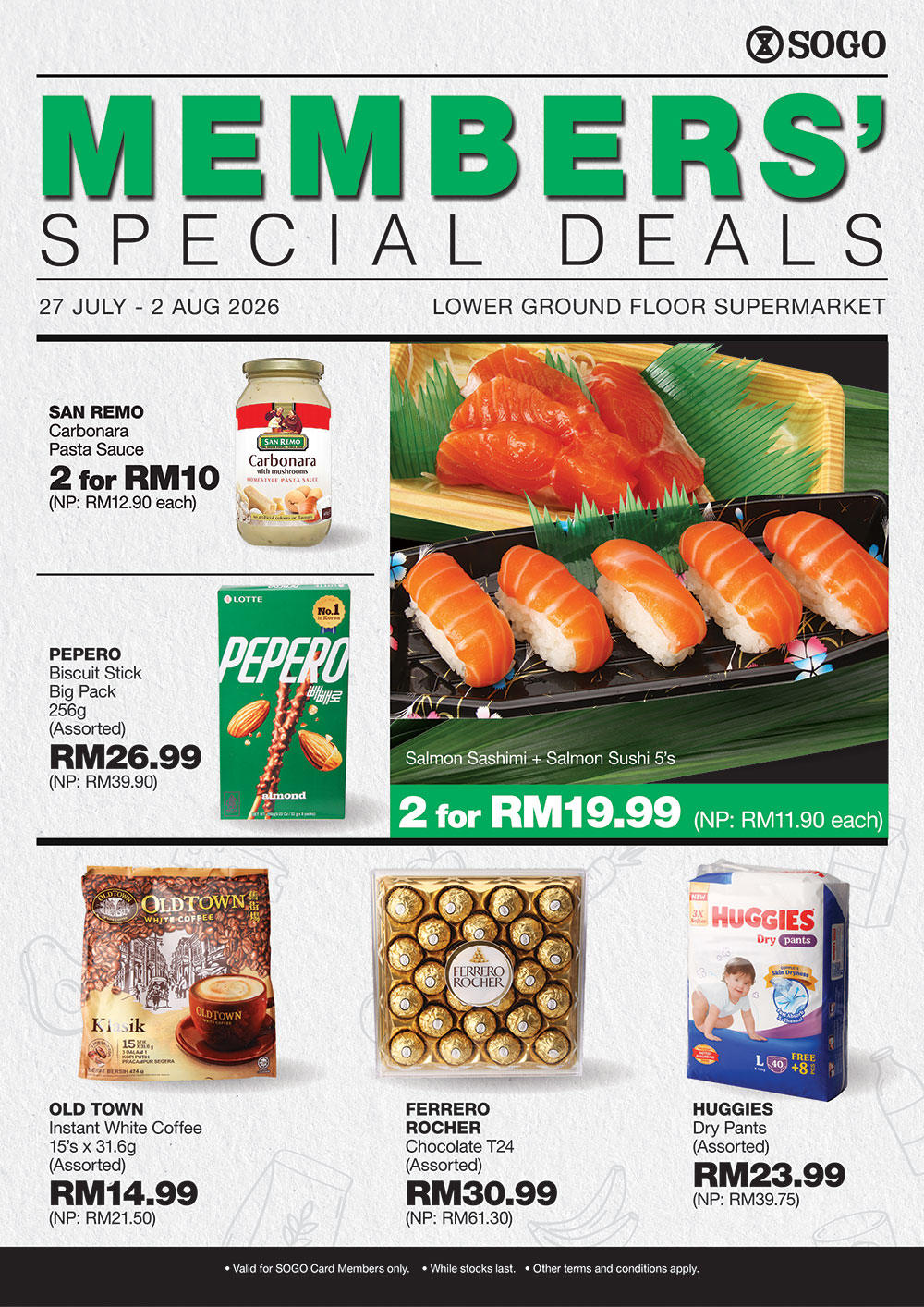 Supermarket SOGO Members' Special Deals