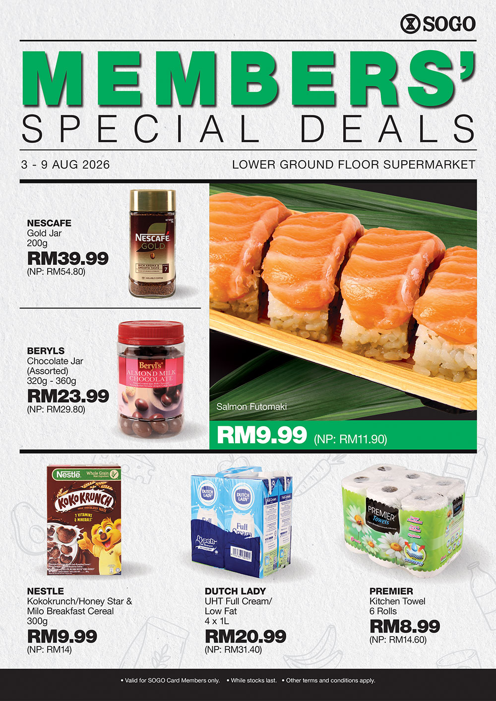 Supermarket SOGO Members' Special Deals