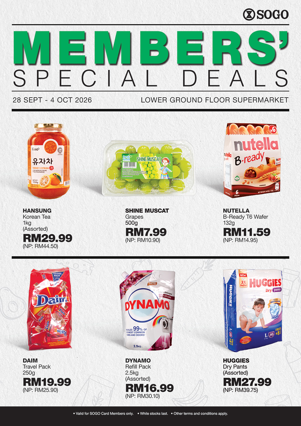 Supermarket SOGO Members' Special Deals