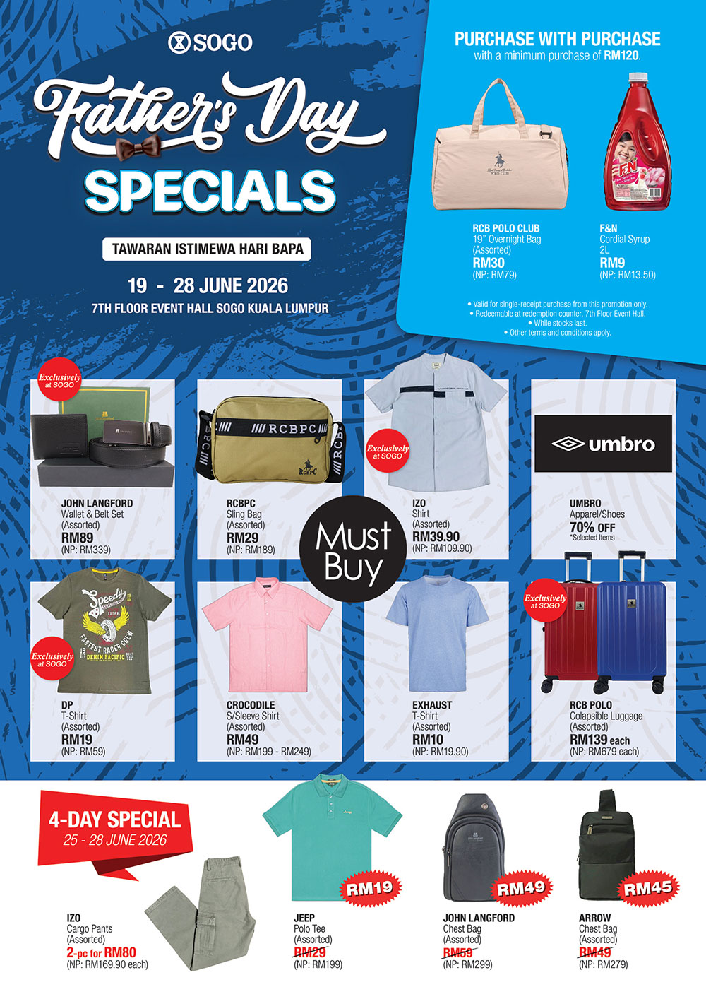 Father's Day Specials Father's Day Specials