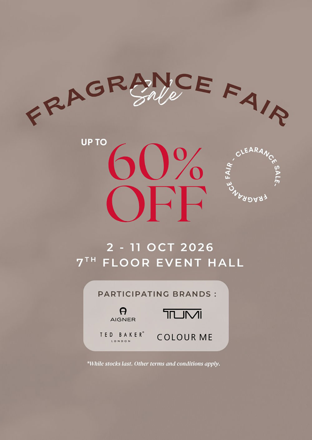 Fragrance Fair Sale