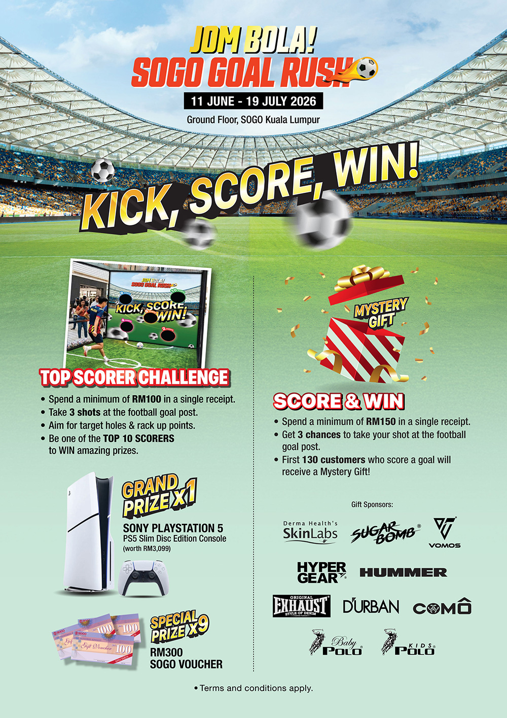Jom Bola! SOGO Goal Rush Jom Bola! SOGO Goal Rush