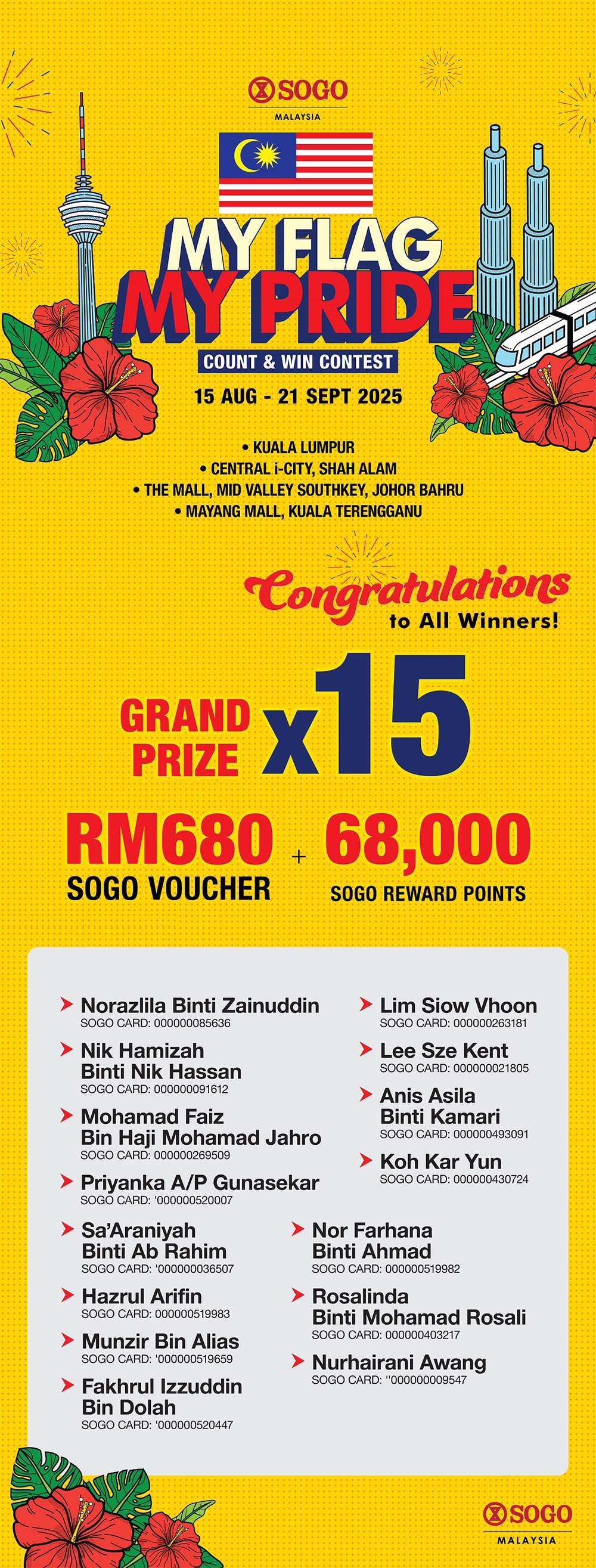 National Day Contest Winners